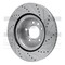 Dynamic Friction Co BRAKE ROTOR DRILLED AND SLOTTED SILVER 631-11009L - alternate 5